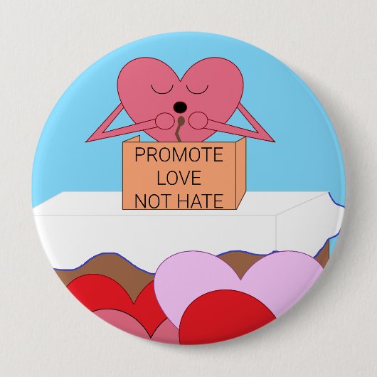 Herzensvortrag über Liebe: Button (Vorderseite)