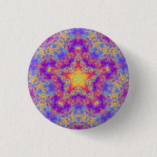 Herzenswärme-Stern-helle Button