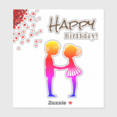 Herzenswunsch Aufkleber (Blatt)