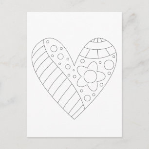 Herzerbstdesign Postkarte