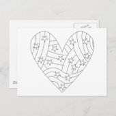 Herzerbstdesign Postkarte (Vorne/Hinten)