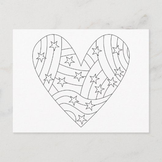 Herzerbstdesign Postkarte (Vorderseite)