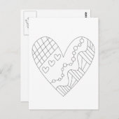 Herzerbstdesign Postkarte (Vorne/Hinten)