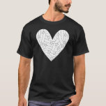Herzerbstdesign T-Shirt<br><div class="desc">Viel Spaß beim Färben dieses wunderschönen Herzdesigns</div>