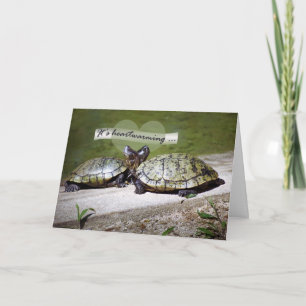 Herzerfreuende Freundschaft, zwei Schildkröten Karte