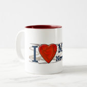 HerzErholungs-Geschenke| Stent-T - Shirts Zweifarbige Tasse (Vorderseite Links)