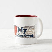 HerzErholungs-Geschenke| Stent-T - Shirts Zweifarbige Tasse (VorderseiteRechts)