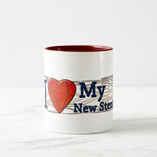 HerzErholungs-Geschenke| Stent-T - Shirts Zweifarbige Tasse (Mittel)