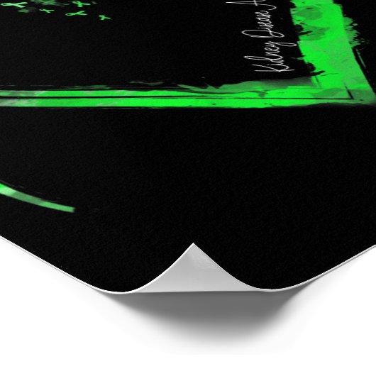 Herzerkrankung Bewusstsein Poster (Ecke)