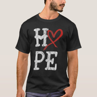 Herzerkrankungen Aufklärung Monat Hoffnung Vintage T-Shirt