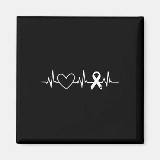 Herzerkrankungen Aufklärung Monat Ribbon Go Rotes  Magnet (Vorne)