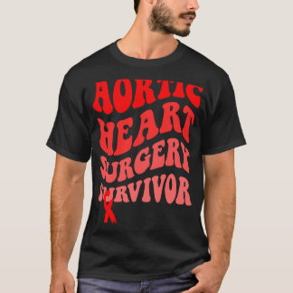 Herzerkrankungen Bewusstsein Aortic Heart Operatio T-Shirt