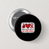 Herzerkrankungen Bewusstsein Frieden Liebe Kur Go  Button (Vorne & Hinten)