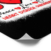 Herzerkrankungen Bewusstsein Frieden Liebe Kur Go  Poster (Ecke)