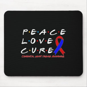 Herzerkrankungen Bewusstsein für Frieden Liebe Hei Mousepad