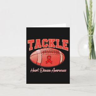 Herzerkrankungen Bewusstsein Monat Tackle Football Karte