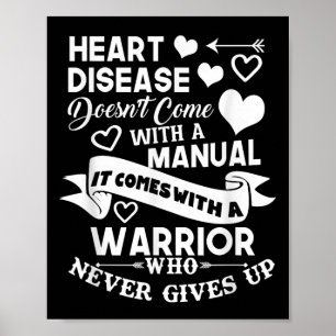 Herzerkrankungen nicht mit einem manuellen Warrior Poster