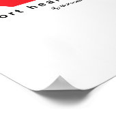 Herzerkrankungen Poster (Ecke)