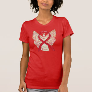 Herzerkrankungen Red Awareness Ribbon Angel Shirt