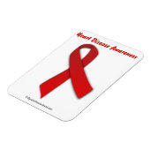 Herzerkrankungen Rote Schleife Magnet (Linke Seite)