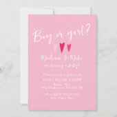 Herzerkrankungen Valentinstag Geschlecht offenbart Einladung (Vorderseite)