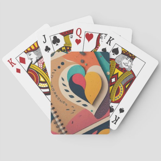 Herzerspezifisch Spielkarten (Rückseite)
