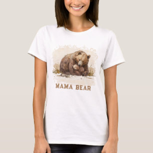 Herzerwärmende AP72 MAMA BÄRIN Muttertags-Karte T-Shirt