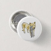 Herzerwärmende beste Freunde Hund und Katze Button (Vorne & Hinten)