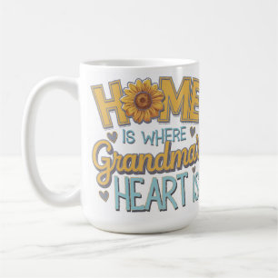 Herzerwärmende Gemütliche Sonnenblume Omas Liebe Kaffeetasse