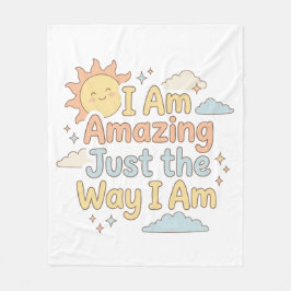 Herzerwärmende Kinder-Affirmation Erstaunlich, gen Fleecedecke