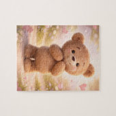 Herzerwärmende Liebe: Süßer 3D-Cartoon-Teddy Puzzle (Horizontal)