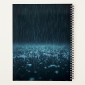Herzerwärmender feuchter Hund bei Sturmwetter Planer (Rückseite)