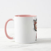 Herzerwärmender Kaffeebecher mit lächelnder Katze Tasse (Links)