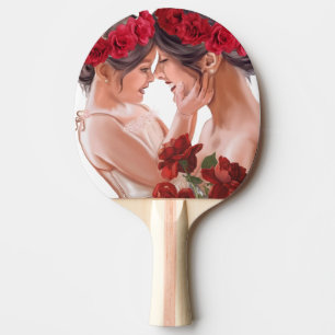 Herzerwärmendes persönliches Blumengeschenk Tischtennis Schläger