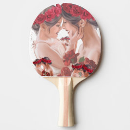 Herzerwärmendes persönliches Blumengeschenk Tischtennis Schläger