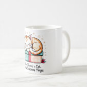 Herzerwärmendes Schlafendes Kätzchen - Geschenk fü Kaffeetasse (VorderseiteRechts)