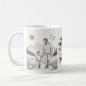 Herzerwärmendes Vatergeschenk Kaffeetasse (Links)