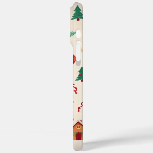 herzerwärmendes Weihnachtsmuster Case-Mate iPhone Hülle (Rückseite / Links)