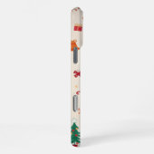 herzerwärmendes Weihnachtsmuster iPhone Hülle (Rechte Seite)