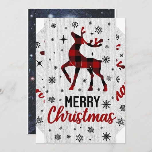 Herzerwärmung der Weihnachtskartensammlung Feiertagskarte (Vorne/Hinten)