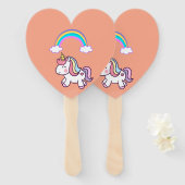 Herzfächer Fächer (Vorne und Hinten)