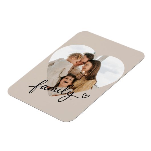 Herzfamilien Personalisiert Magnet (Linke Seite)