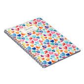 Herzfarbe Niedliche Liebe Individuelle Name Notizblock (Rechte Seite)