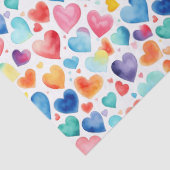 Herzfarbe Niedliche Liebe Süße Muster Seidenpapier (Detail)