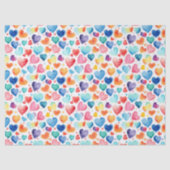 Herzfarbe Niedliche Liebe Süße Muster Seidenpapier (Vorderseite)