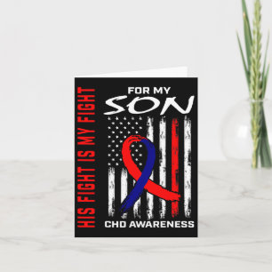 Herzfehler KD Bewusstsein Son US American Flag Karte