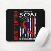 Herzfehler KD Bewusstsein Son US American Flag Mousepad (Mit Mouse)