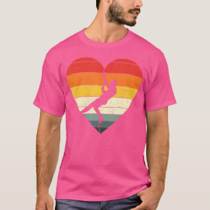 Herzfelsen Kletterer Bouldern Outdoor-Klettern T-Shirt