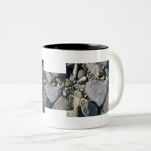 Herzfelsen Zweifarbige Tasse (VorderseiteRechts)