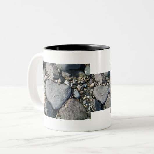 Herzfelsen Zweifarbige Tasse (Vorderseite Links)